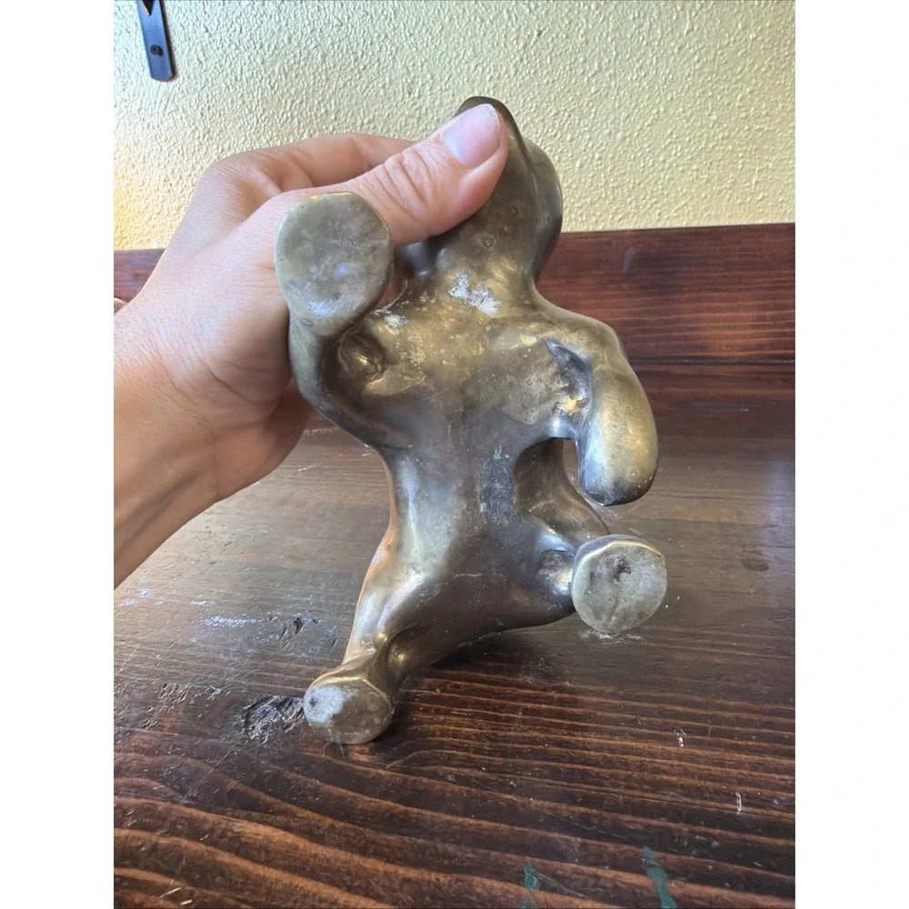 Brass Bear Mid century Minimalist Sculpture